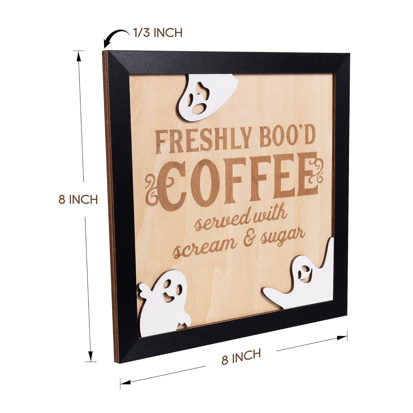 Halloween Coffee Bar Wooden Decorations