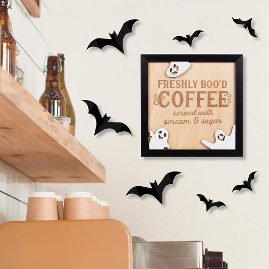 Halloween Coffee Bar Wooden Decorations